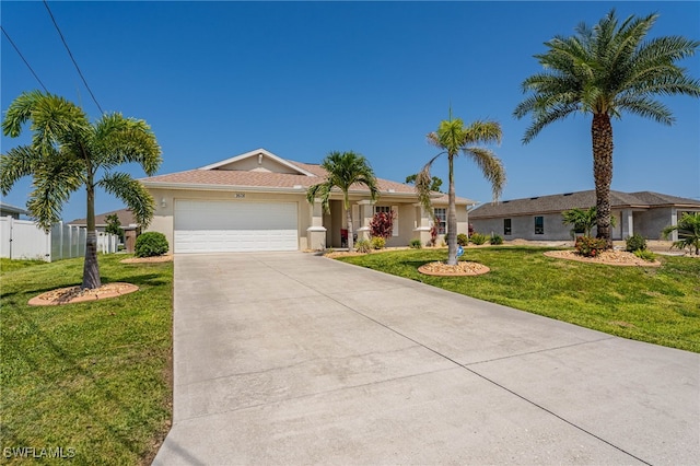 2608 NW 25th Ave, Cape Coral, FL 33993 - ranch-style home with a garage, driveway, and stucco siding