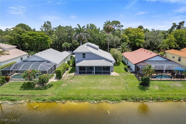 25941 Pebblecreek Dr, Bonita Springs, FL 34135 - view from above of property featuring a large body of water