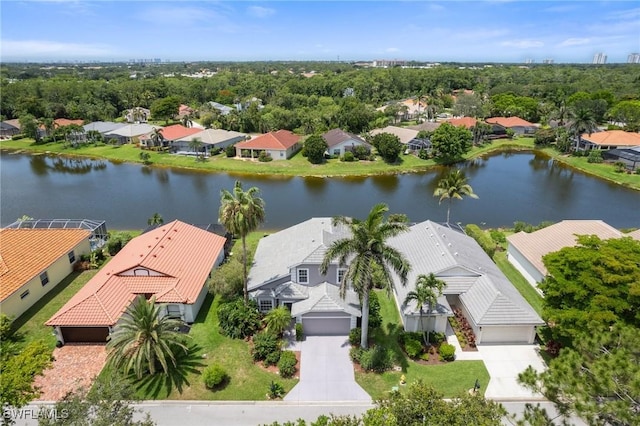 25941 Pebblecreek Dr, Bonita Springs, FL 34135 - aerial perspective of suburban area featuring a large body of water