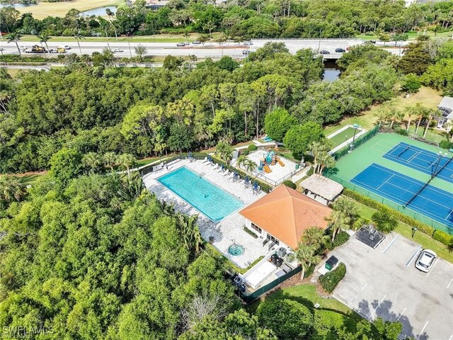 25941 Pebblecreek Dr, Bonita Springs, FL 34135 - bird's eye view of a pool