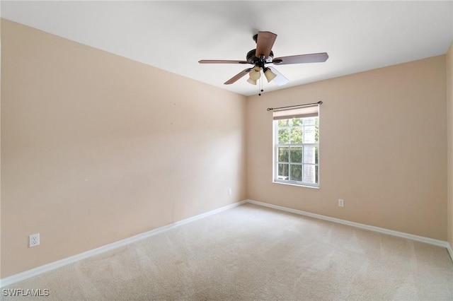 25941 Pebblecreek Dr, Bonita Springs, FL 34135 - carpeted empty room featuring baseboards and a ceiling fan