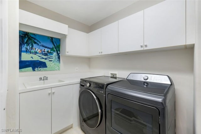 2728 Tiburon Blvd E Unit A403, Naples, FL 34109 - washroom featuring separate washer and dryer and cabinet space