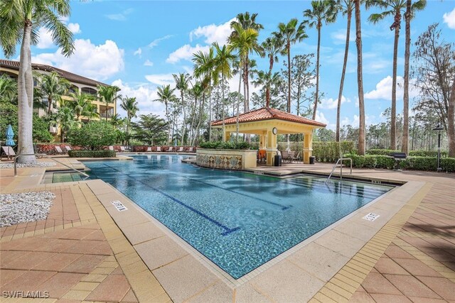 2728 Tiburon Blvd E Unit A403, Naples, FL 34109 - community pool featuring a gazebo