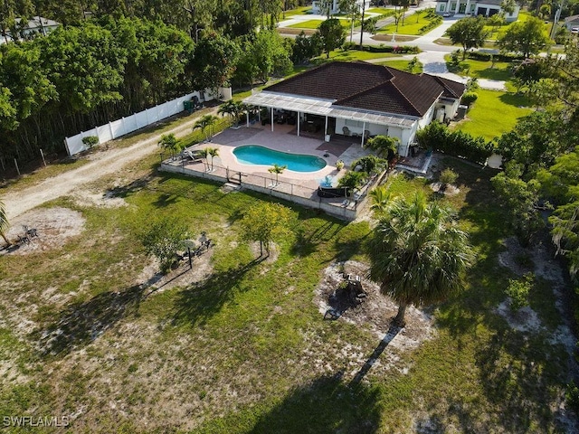 2140 8th St NE, Naples, FL 34120 - aerial overview of property's location featuring a pool