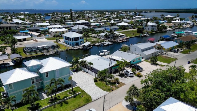 2685 Geary St, Matlacha, FL 33993 - aerial view of residential area featuring a nearby body of water
