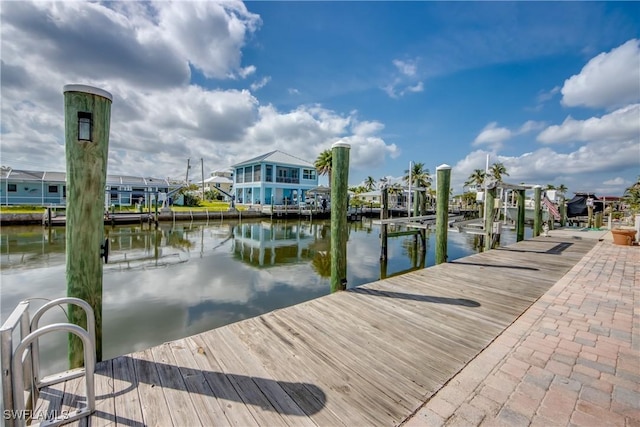 2685 Geary St, Matlacha, FL 33993 - dock area featuring a water view and boat lift
