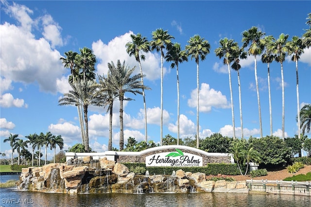 10350 Washingtonia Palm Way Unit 4234, Fort Myers, FL 33966 - community / neighborhood sign featuring a water view