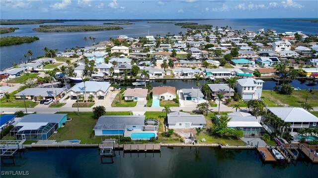 2692 Clyde St, Matlacha, FL 33993 - aerial view of residential area with a nearby body of water
