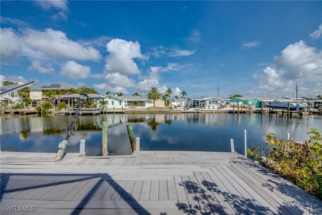 2692 Clyde St, Matlacha, FL 33993 - dock area with a water view and a residential view