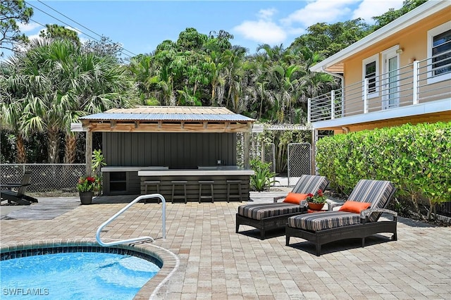 4680 Key Largo Ln, Bonita Springs, FL 34134 - view of swimming pool with a patio
