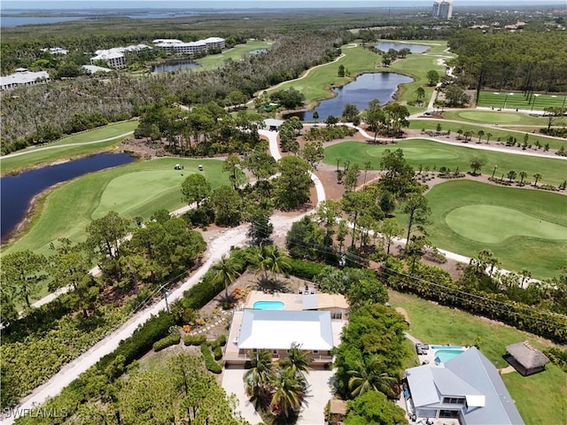 4680 Key Largo Ln, Bonita Springs, FL 34134 - aerial overview of property's location featuring a nearby body of water and a local golf course