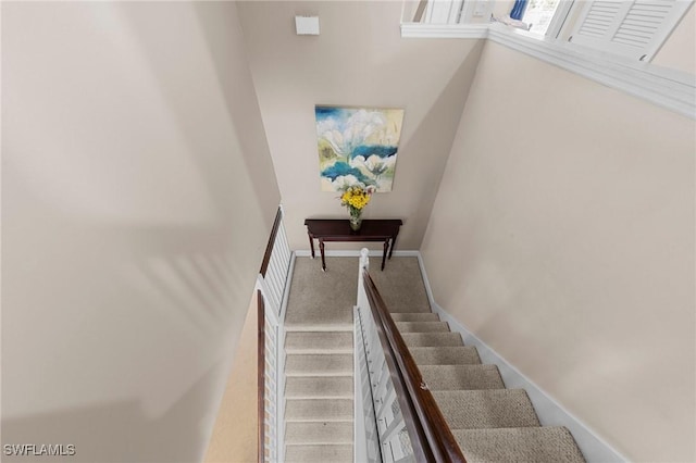 8364 Laurel Lakes Blvd, Naples, FL 34119 - stairway with carpet flooring and baseboards