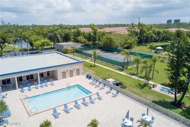 14931 Park Lake Dr Unit 209, Fort Myers, FL 33919 - community pool featuring a patio