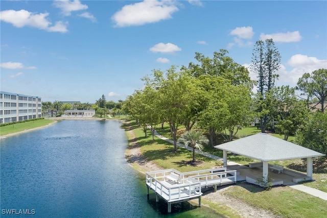 14931 Park Lake Dr Unit 209, Fort Myers, FL 33919 - water view with a gazebo