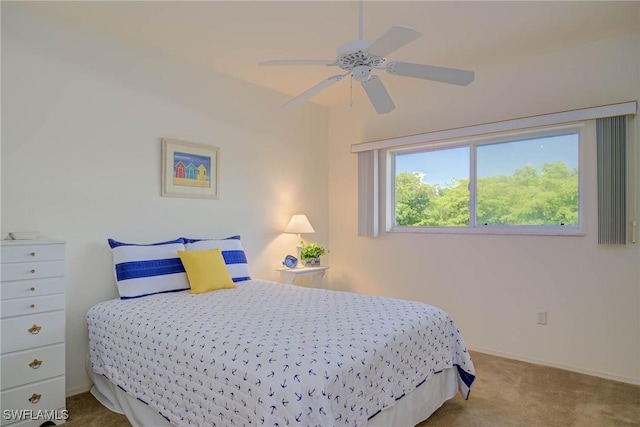 14931 Park Lake Dr Unit 209, Fort Myers, FL 33919 - bedroom featuring carpet, ceiling fan, and baseboards