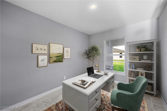 1716 NW 9th Pl, Cape Coral, FL 33993 - office featuring baseboards and recessed lighting