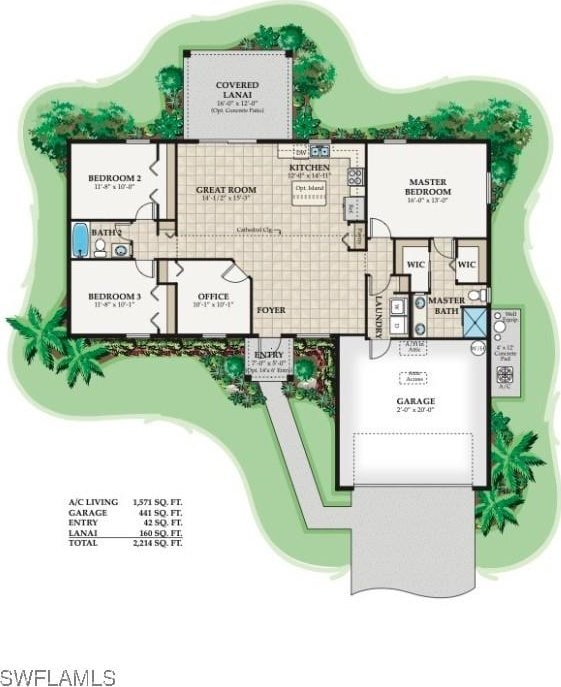 1143 Florence St E, Lehigh Acres, FL 33974 - room layout