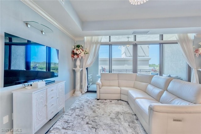 9115 Strada Pl Unit 5317, Naples, FL 34108 - living area with crown molding