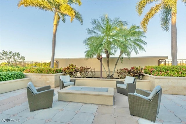 9115 Strada Pl Unit 5317, Naples, FL 34108 - view of patio / terrace with an outdoor living space