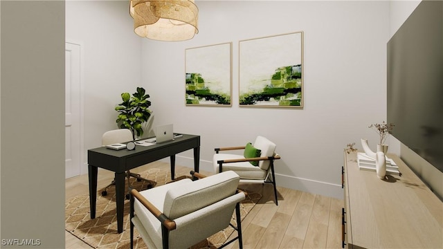 750 Goodlette-Frank Rd N Unit 301, Naples, FL 34102 - home office featuring light wood finished floors and baseboards