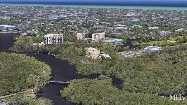 750 Goodlette-Frank Rd N Unit 301, Naples, FL 34102 - aerial view of property and surrounding area with a nearby body of water