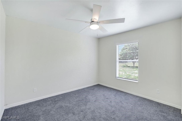 1717 43rd St SW, Naples, FL 34116 - unfurnished room featuring carpet flooring, baseboards, and a ceiling fan
