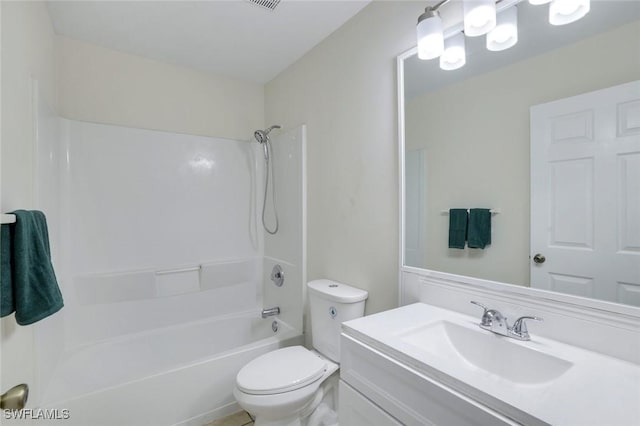 1717 43rd St SW, Naples, FL 34116 - bathroom with toilet, vanity, and tub / shower combination