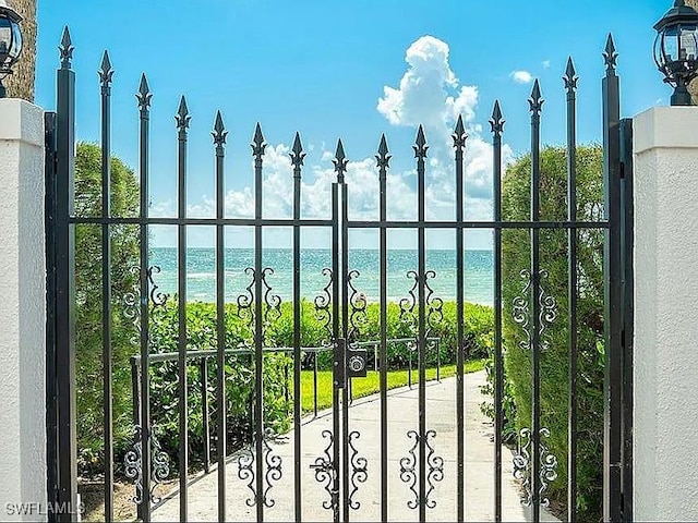 3951 Gulf Shore Blvd N Unit 1005, Naples, FL 34103 - gate with a water view