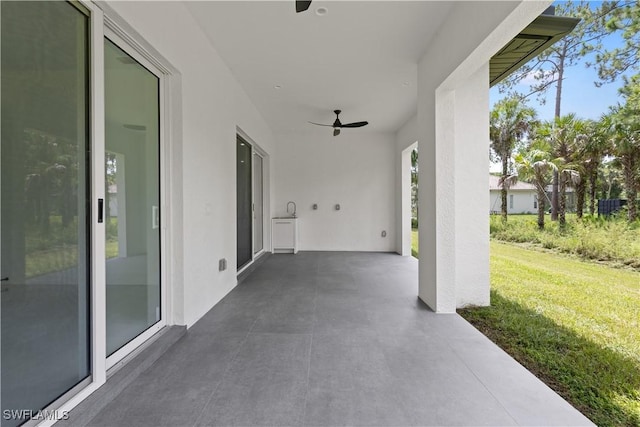 3762 32nd Ave SE, Naples, FL 34117 - view of patio with ceiling fan