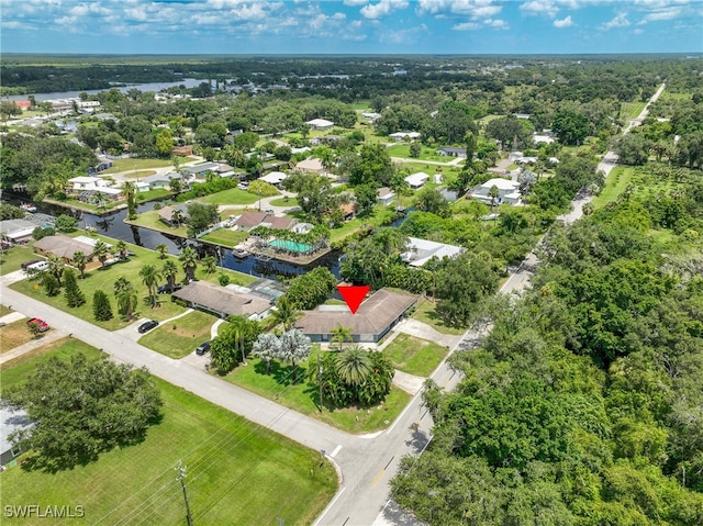 2256 Violet Dr, Fort Myers, FL 33905 - aerial view of residential area featuring a nearby body of water