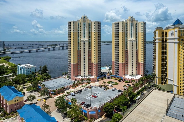 2745 1st St Unit 1602, Fort Myers, FL 33916 - bird's eye view of a large body of water and a notable bridge