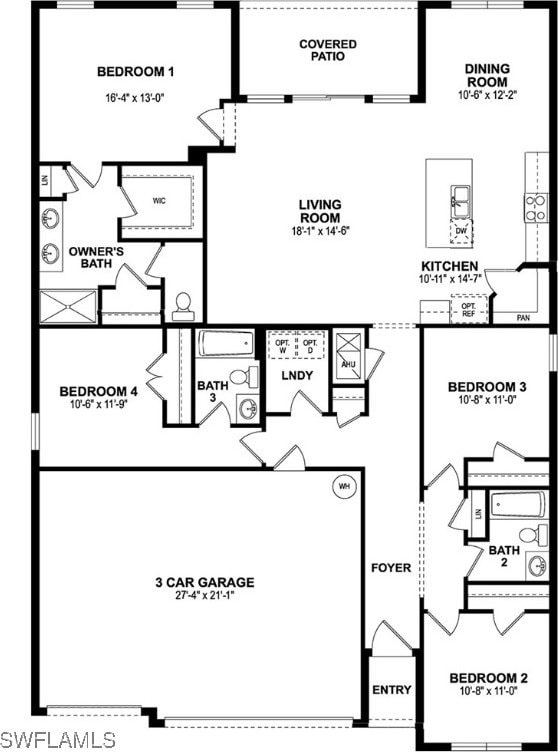 2013 NE 6th Ave, Cape Coral, FL 33909 - property floor plan