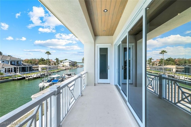 954 Sundrop Ct, Marco Island, FL 34145 - balcony with a water view and a residential view