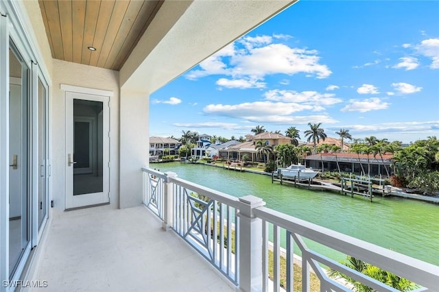 954 Sundrop Ct, Marco Island, FL 34145 - balcony featuring a water view and a residential view