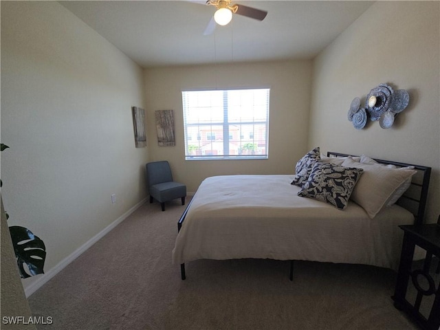8874 Via Isola Ct, Fort Myers, FL 33966 - bedroom featuring carpet floors and a ceiling fan