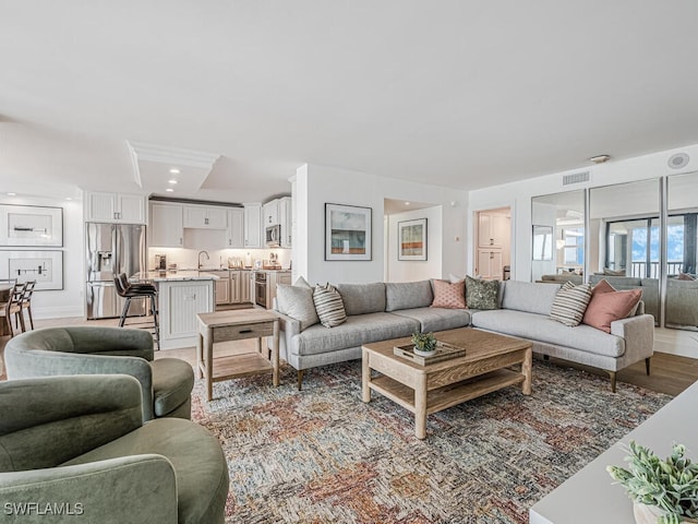 9375 Gulf Shore Dr Unit 601, Naples, FL 34108 - living area featuring recessed lighting