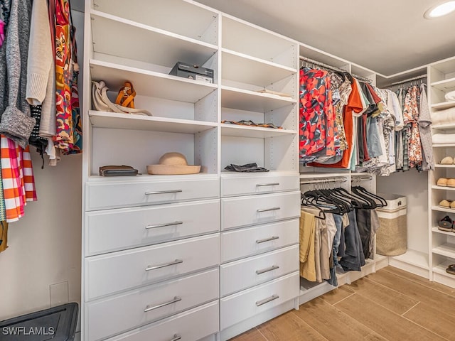 9375 Gulf Shore Dr Unit 601, Naples, FL 34108 - spacious closet featuring light wood-style flooring