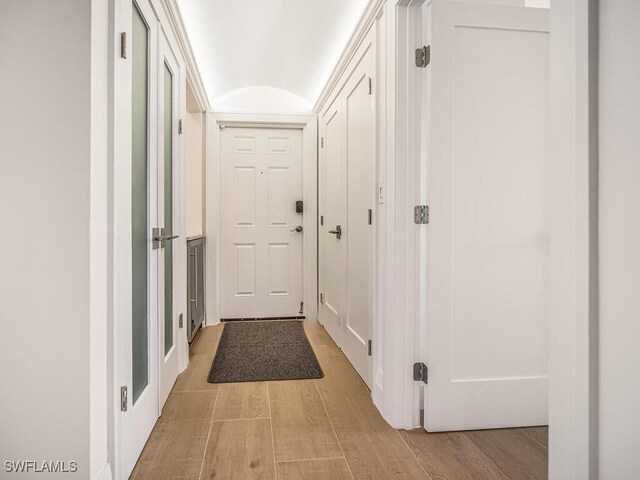 9375 Gulf Shore Dr Unit 601, Naples, FL 34108 - corridor with light wood-style flooring