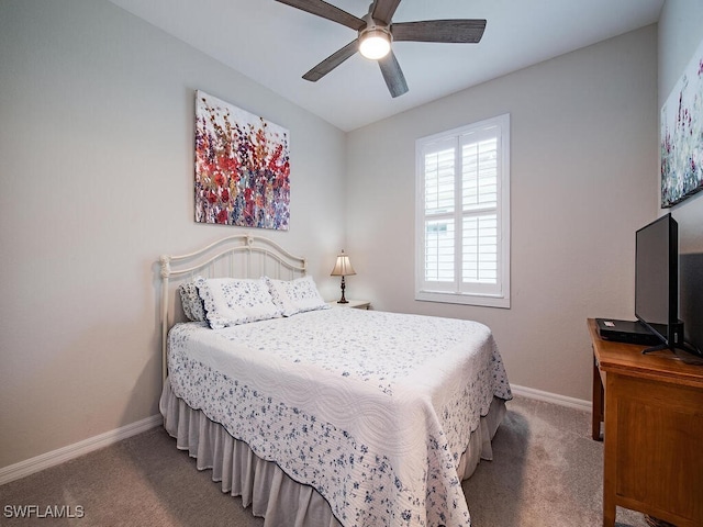 2174 Clementine St, Naples, FL 34120 - bedroom featuring carpet floors, baseboards, and ceiling fan