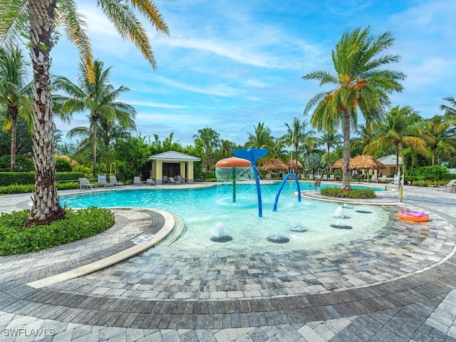 2174 Clementine St, Naples, FL 34120 - community pool featuring a gazebo
