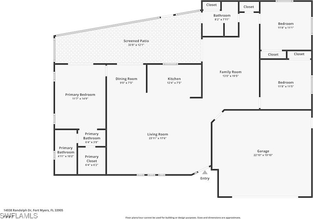 14938 Randolph Dr, Fort Myers, FL 33905 - home floor plan