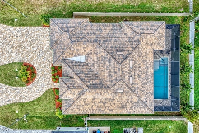 605 SW 39th Ave, Cape Coral, FL 33991 - drone / aerial view of a pool