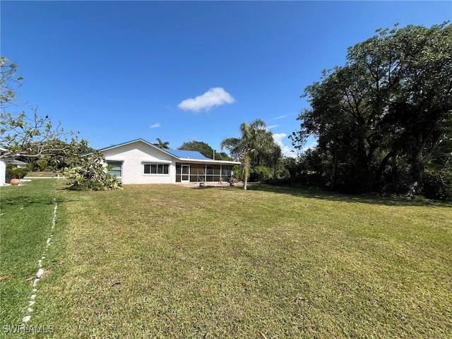 1706 Forest Lakes Blvd, Naples, FL 34105 - view of grassy yard featuring a sunroom