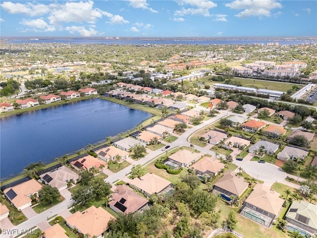 16121 Sand Ridge Ct, Fort Myers, FL 33908 - aerial view of property and surrounding area with a large body of water and nearby suburban area