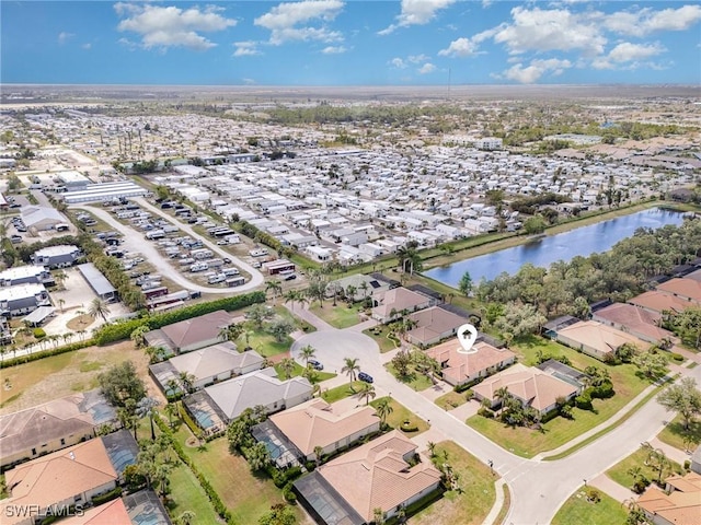 16121 Sand Ridge Ct, Fort Myers, FL 33908 - aerial view of property's location with a nearby body of water and nearby suburban area