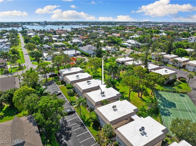 1549 Sandpiper St Unit 39, Naples, FL 34102 - aerial perspective of suburban area featuring a nearby body of water