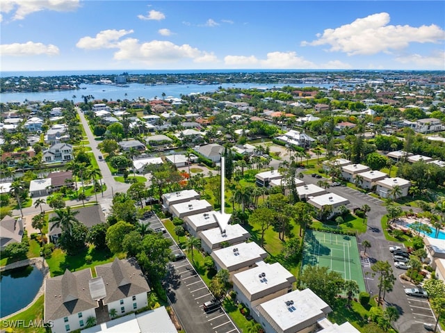 1549 Sandpiper St Unit 39, Naples, FL 34102 - aerial view of residential area with a large body of water