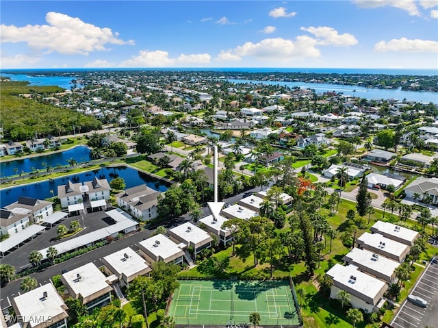 1549 Sandpiper St Unit 39, Naples, FL 34102 - aerial view of residential area featuring a nearby body of water