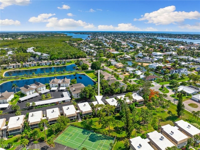 1549 Sandpiper St Unit 39, Naples, FL 34102 - aerial view of residential area with a nearby body of water