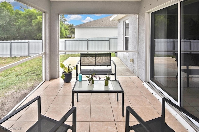 3408 26th St SW, Lehigh Acres, FL 33976 - sunroom with an outdoor living space
